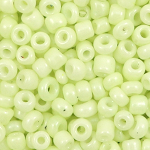 Rocailles 4mm sunny pastel lime green, 20 gram